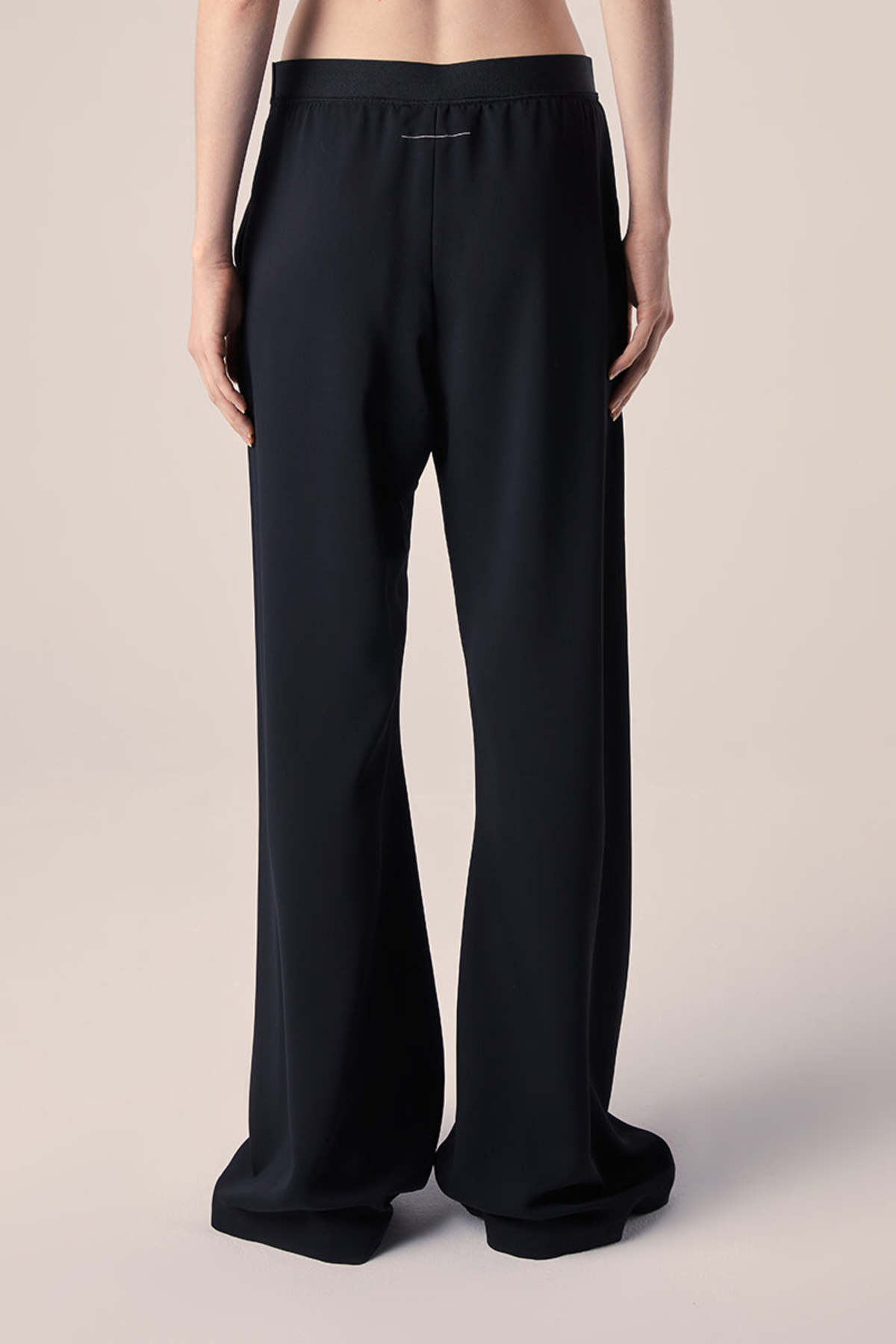 パンツ MM6 DENIM STRIPED WOOL TAILORING PANTS Mm6 Maison Margiela Mm Black Denim Striped Wool Tailoring