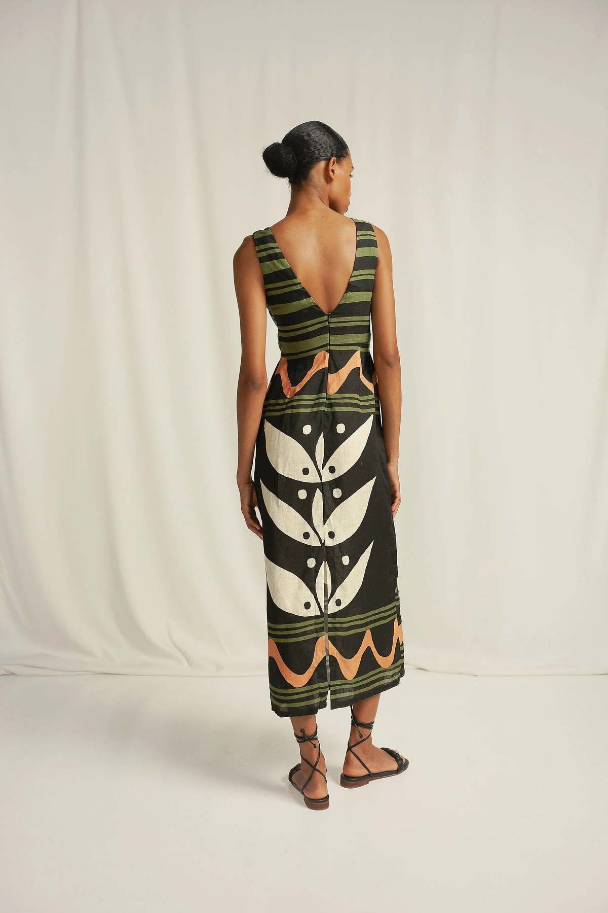 CALA DE LA CRUZ Simone Dress - Lotus - Image 4 of 4