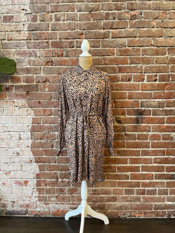 Velvet Heart Justine Long Sleeve Dress - Brown/Black | Garmentory