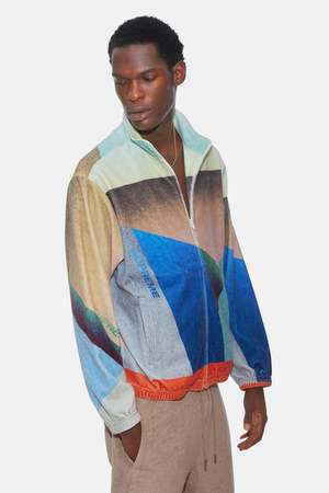 Supreme Geo Velour Track Jacket - Multicolor | Garmentory