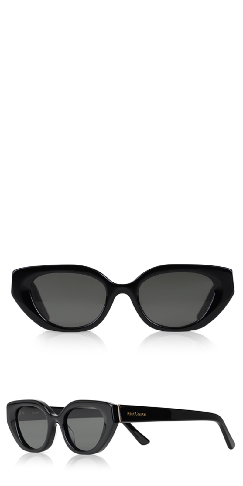 Velvet Canyon Le Chat Sunglasses - Black | Garmentory display picture 3