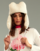 Cynthia Rowley Cloud Trapper Hat - White - Thumbnail 2