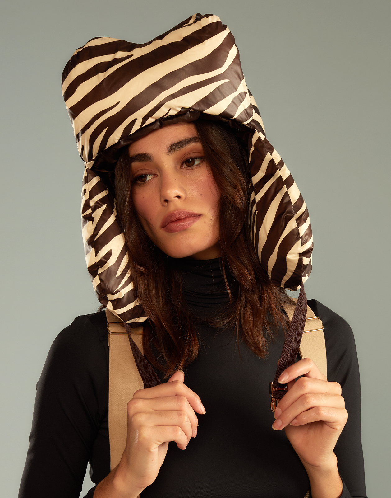 Cynthia Rowley Cloud Trapper Hat Zebra Garmentory