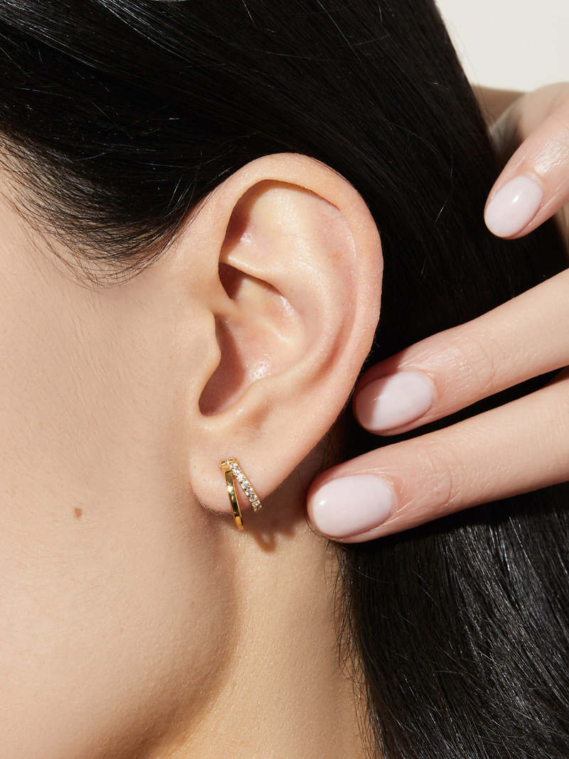 Double Hoop Earrings - Toda Mini | Garmentory