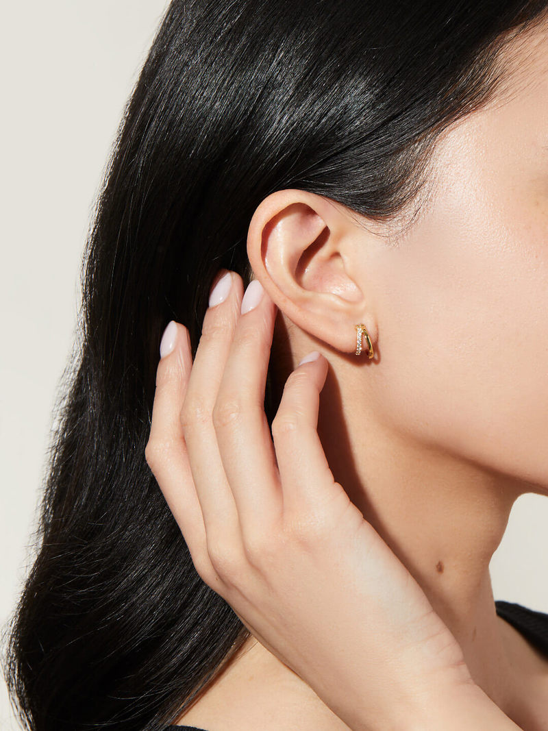 Double Hoop Earrings - Toda Mini | Garmentory