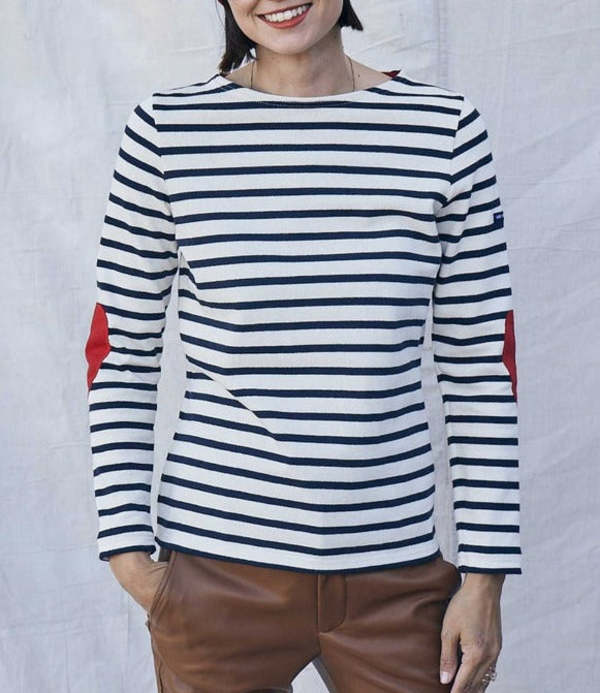 Saint James Vaujany Shirt - Ecru/Navy | Garmentory
