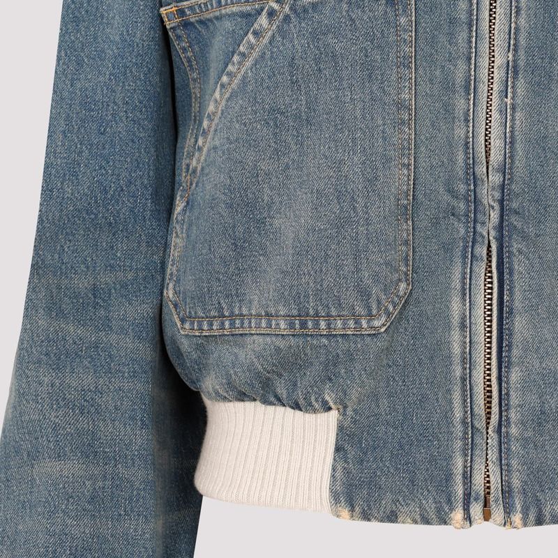 ブルゾン GOLDEN  DELUXE BRAND NANCY BOMBER JACKET IN DENIM Bomber Jacket Golden Goose Jean Jacket ブルゾン Golden Goose