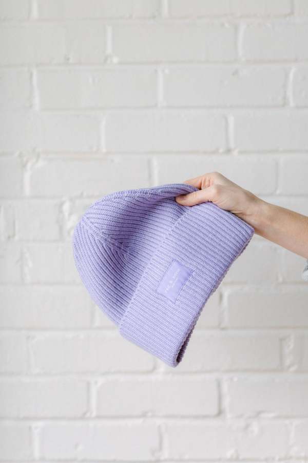 Rag & Bone Blake Beanie - Lavender | Garmentory display picture 3