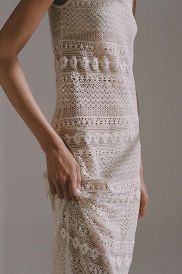 Hyde & Stone Sigrid lace dress - Cream | Garmentory