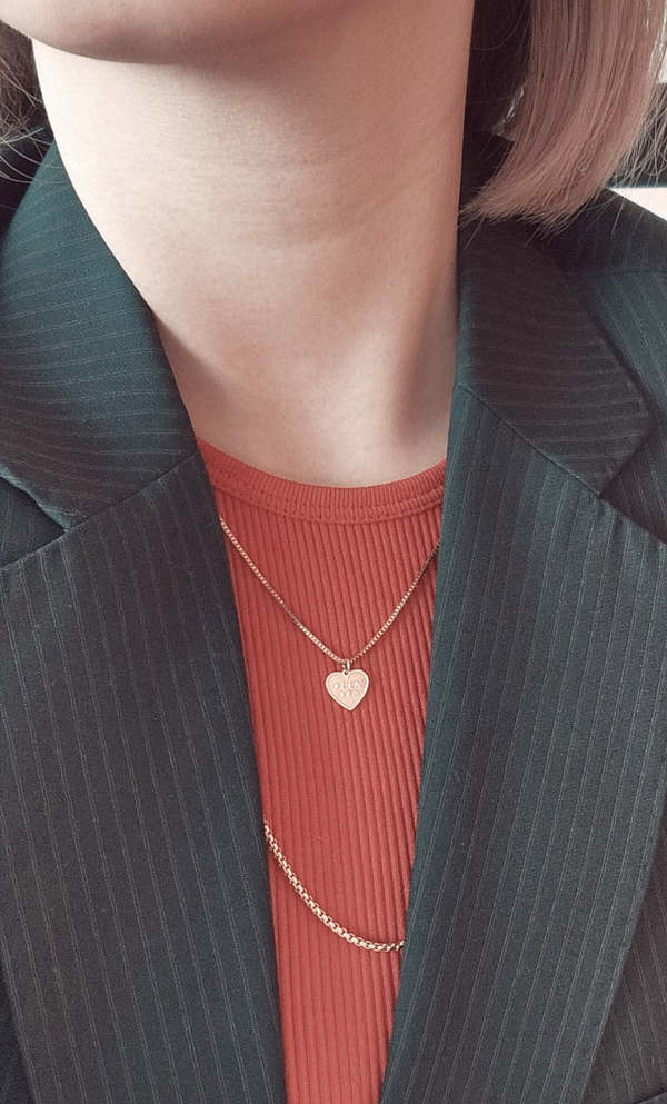 MATTER MATTERS Fuck Yes & :) Necklace - Gold