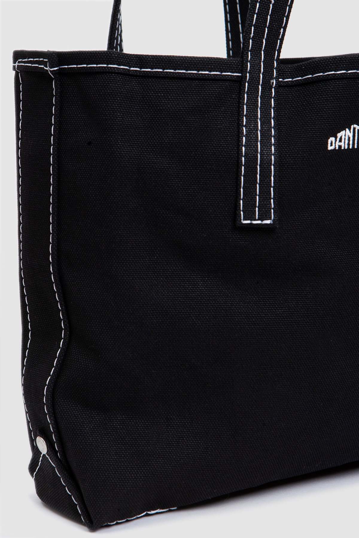 DANTON｜ (COTTON CANVAS TOTE BAG (VOSGES-MOYEN-BLACK)) Danton Tote Bag - Vosges Moyen Black | Garmentory