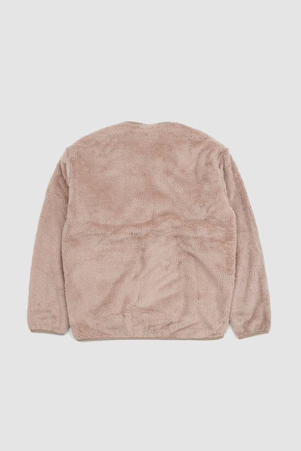 Danton High Pile Fleece Zip Jacket - Pink Beige