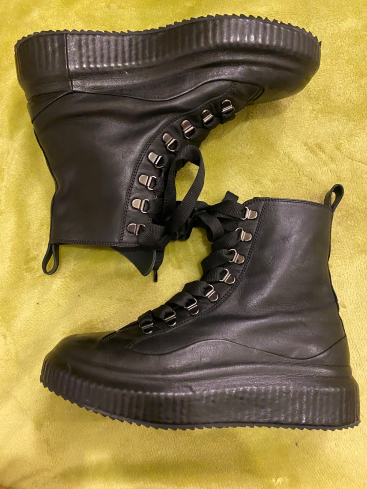 Officine Creative Arran Leather Sneaker Boot Flatform - Image 2 of 7