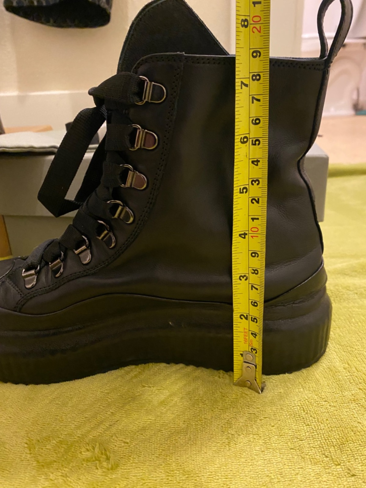 Officine Creative Arran Leather Sneaker Boot Flatform - Image 3 of 7