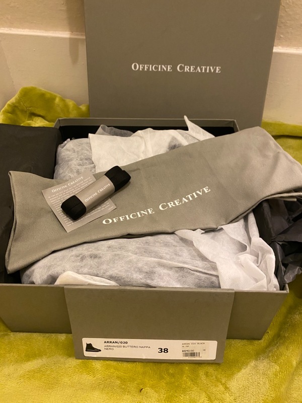 Officine Creative Arran Leather Sneaker Boot Flatform