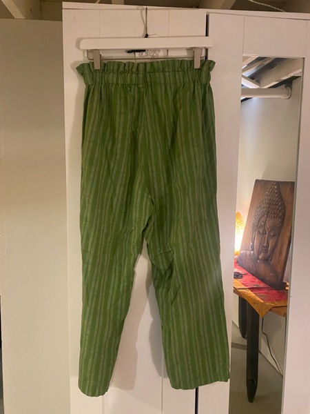 Corduroy Gaucho Pants in Silver