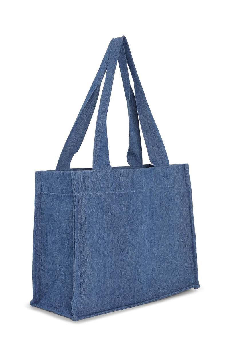 Ganni Large Easy Shopper Tote - Denim | Garmentory