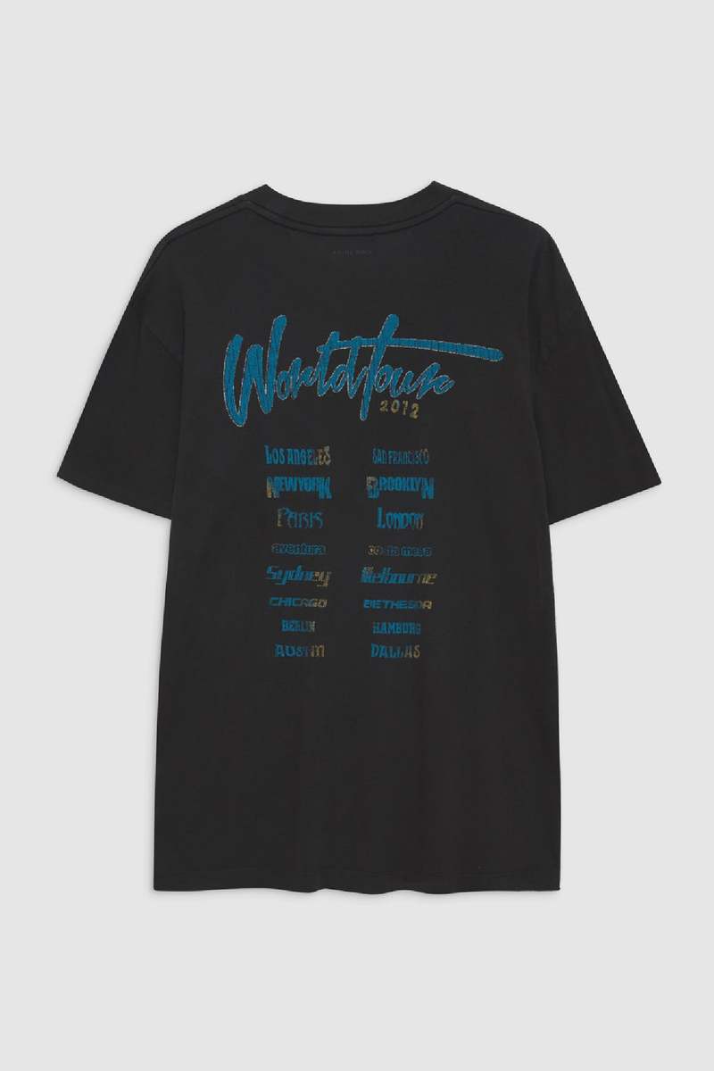 Anine Bing Walker Tee - Leopard/Vintage Black | Garmentory