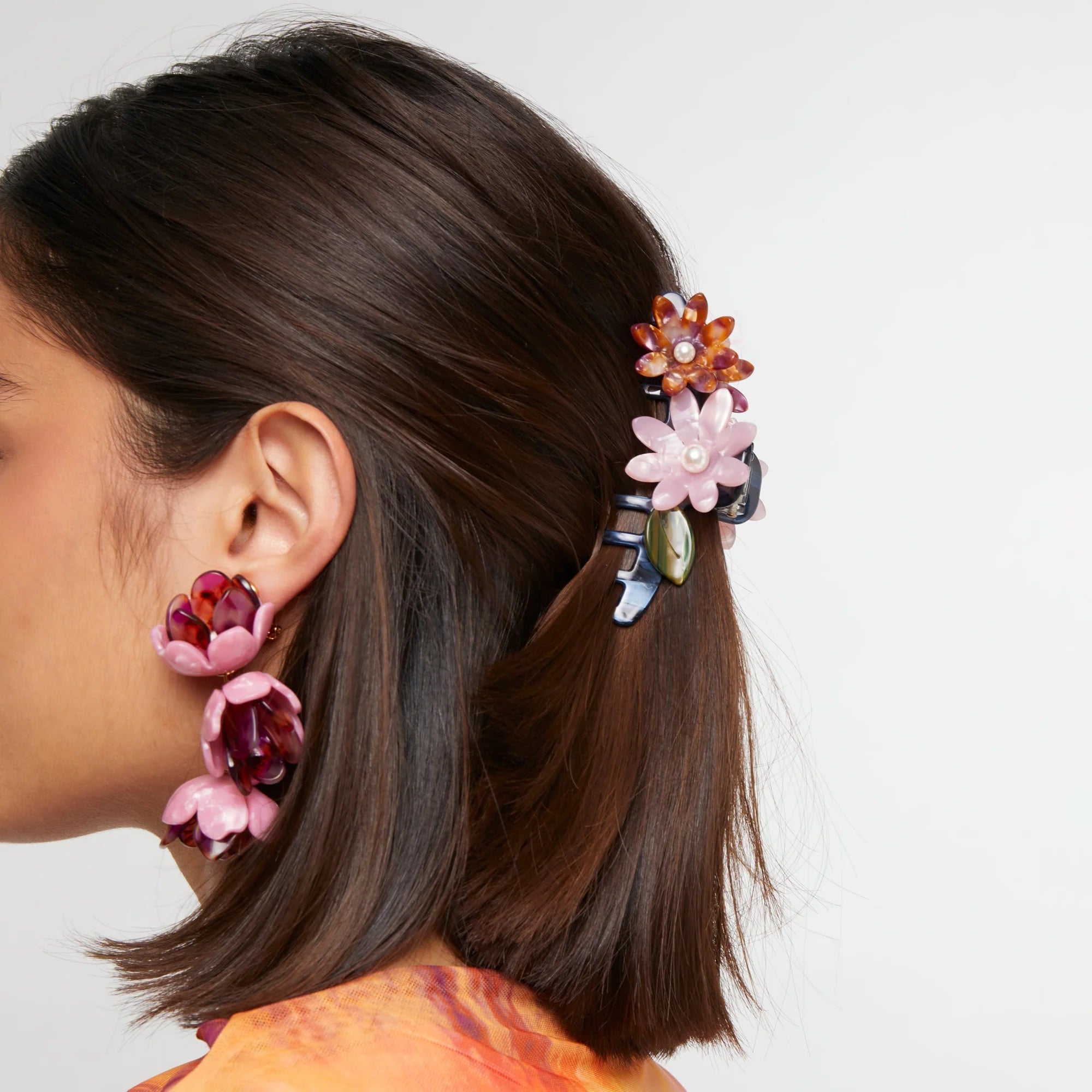 Lele Sadoughi Petunia Claw Clip - Sunset Fields | Garmentory display picture 1