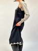 Vintage Silk Lace Trim Slipdress - Black - Thumbnail 3