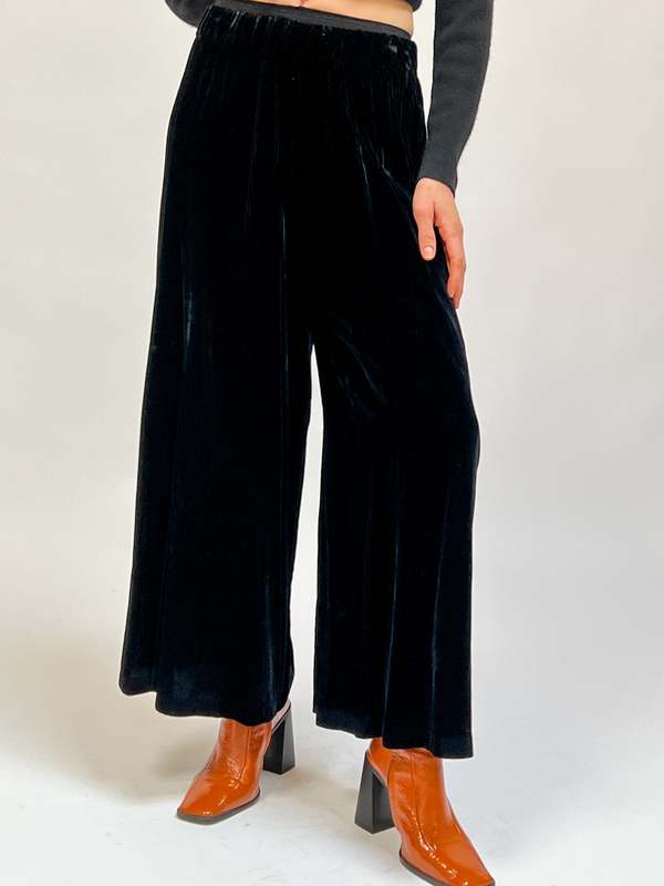 BISHOP + YOUNG-LUXE VELVET WIDE LEG PANT main image 1