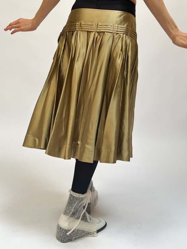 dkny silk skirt
