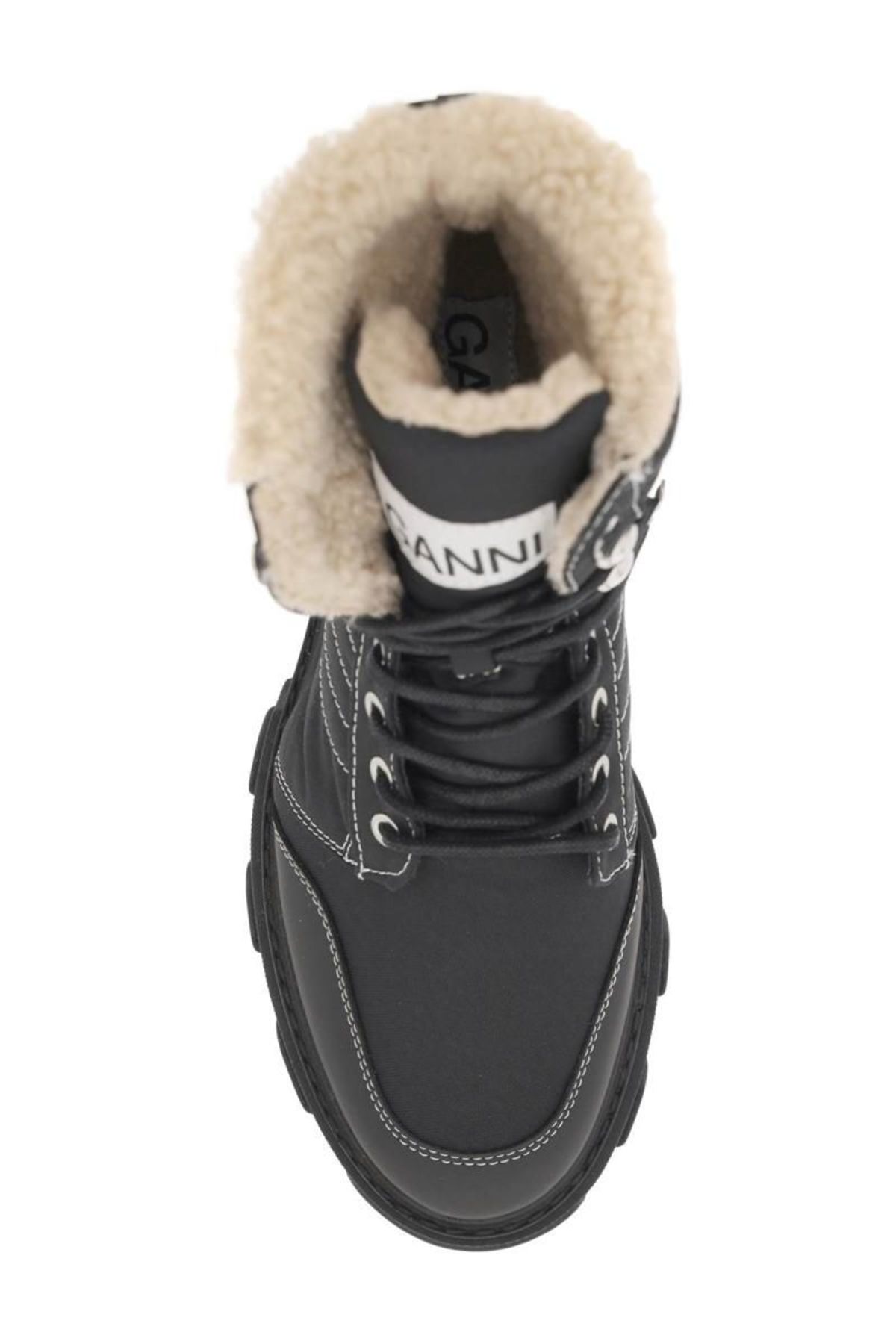 Ganni Faux Shearling Hiking Boot m77797649220_1.jpg main image 3