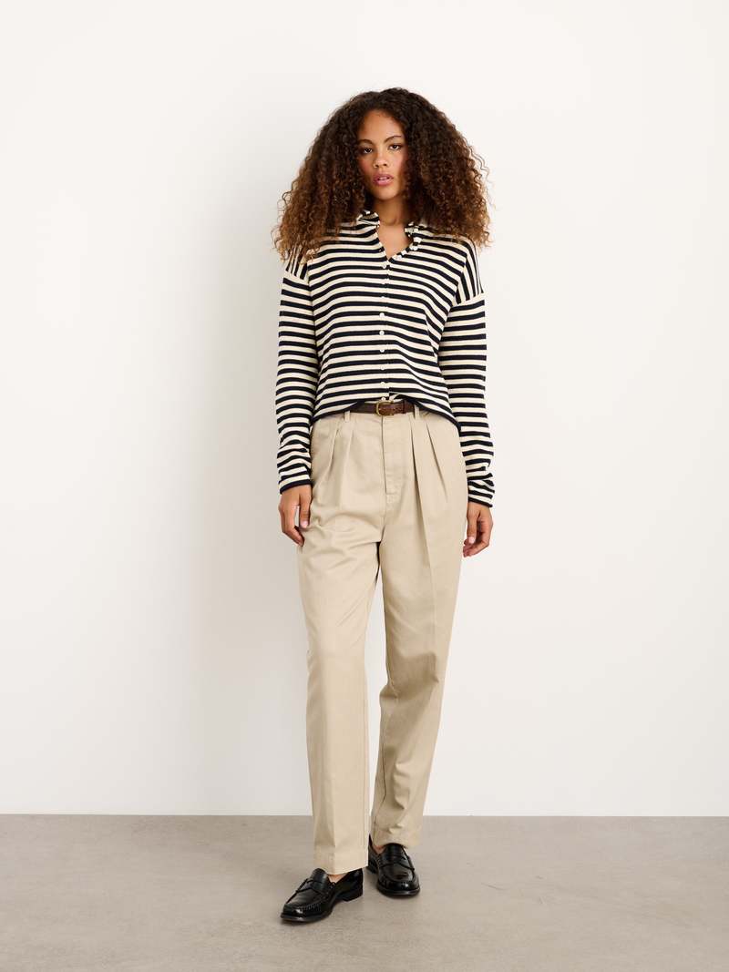 Alex Mill Taylor Striped Cardigan - Navy/Ivory