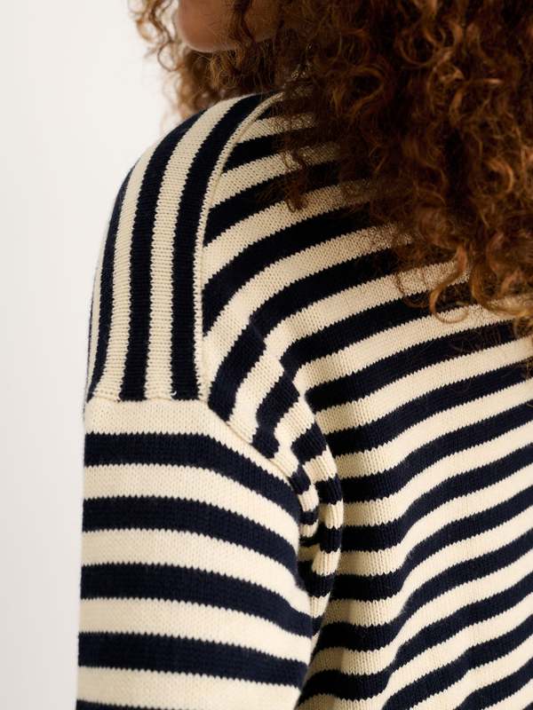 Alex Mill Taylor Striped Cardigan - Navy/Ivory
