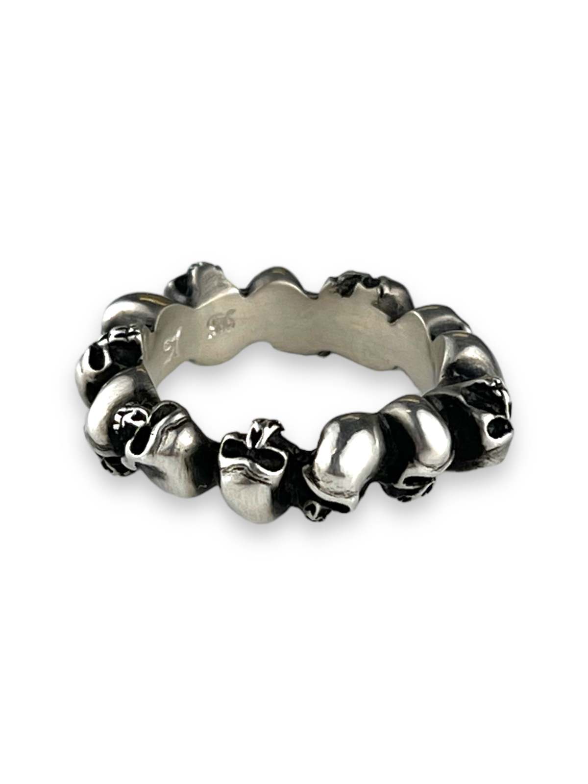 Werkstatt Munchen MULTI-SKULLS RING - Silver - Image 1 of 3