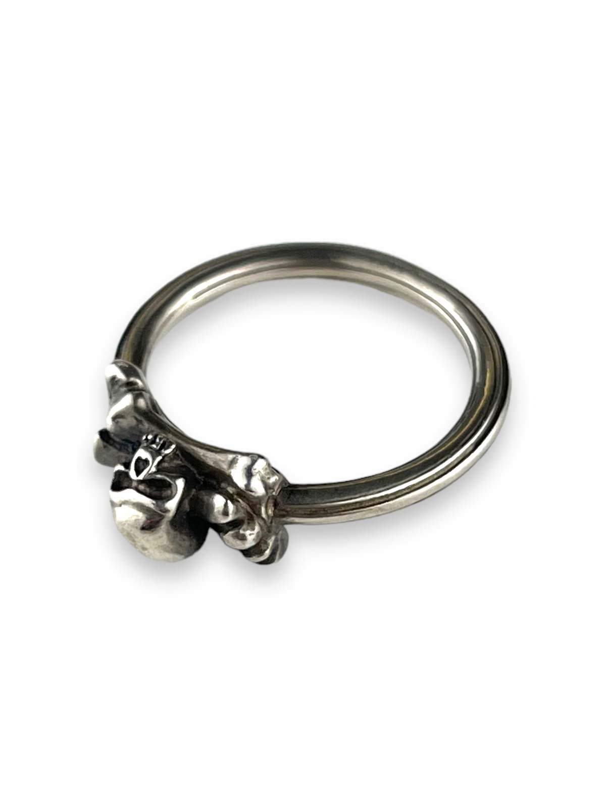 Werkstatt Munchen SYMBOL SKULL RING - Silver - Image 1 of 4