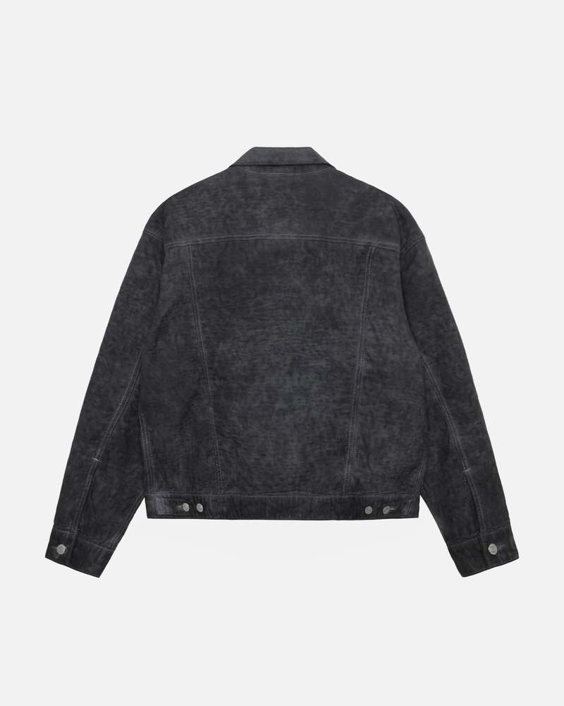 STUSSY× Levi's/DYED JACQUARD TRUCKER/XXL Stüssy & Levi's® Jacquard Trucker Jacket - Black | Levi's® US