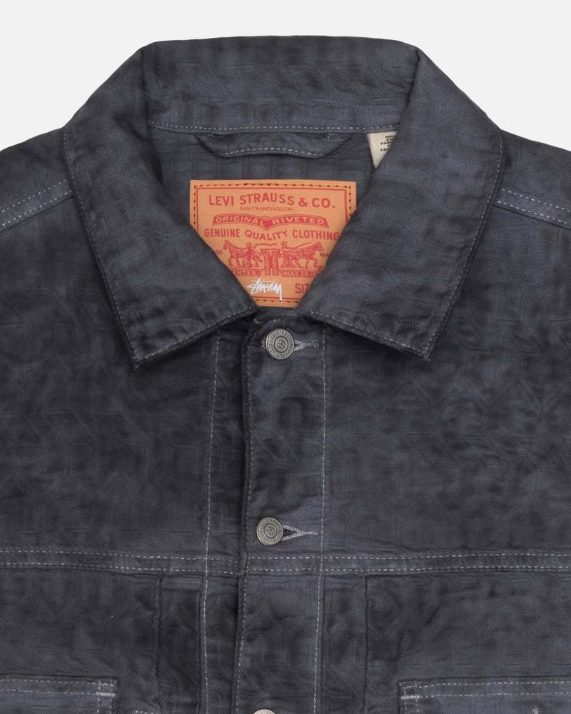 XXL STUSSY LEVI'S DYED 致し JACQUARD TRUCKER
