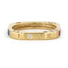THREE STORIES Multi-Stone Square Engraved Love Band - Thumbnail 3