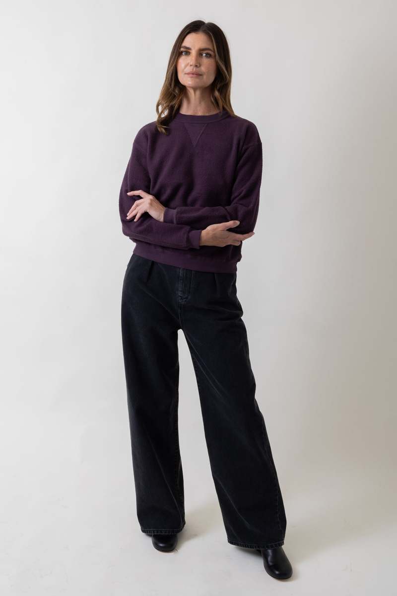 SUNRAY Hina Sweatshirt - Plum Perfect | Garmentory
