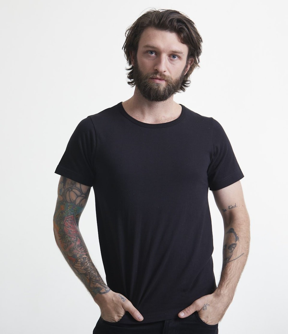 トップス OHOTORO 2way Shirring T-shirt charcoal トップス OHOTORO 2way Shirring T-Shirt