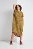 Black Crane Pleated Cocoon Dress - Thumbnail 9