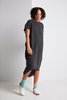 Black Crane Pleated Cocoon Dress - Thumbnail 10