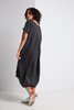 Black Crane Pleated Cocoon Dress - Thumbnail 11