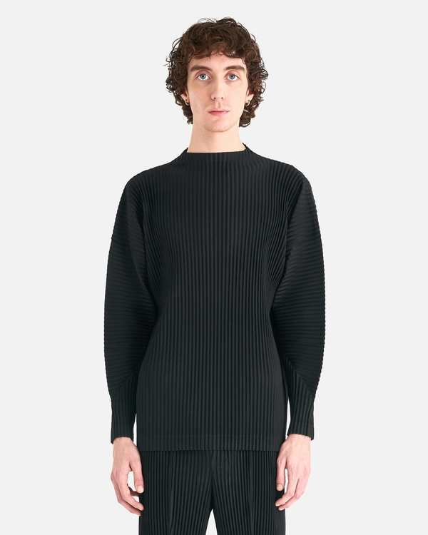 【Nok】HOMME PLISSÉジップアップパーカー ブラック サイズ2 Homme-Plisse-Issey-Miyake-