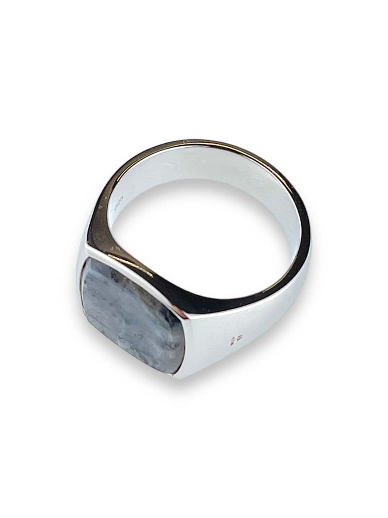 TOM WOOD Cushion Larvikite  リング 18号 241