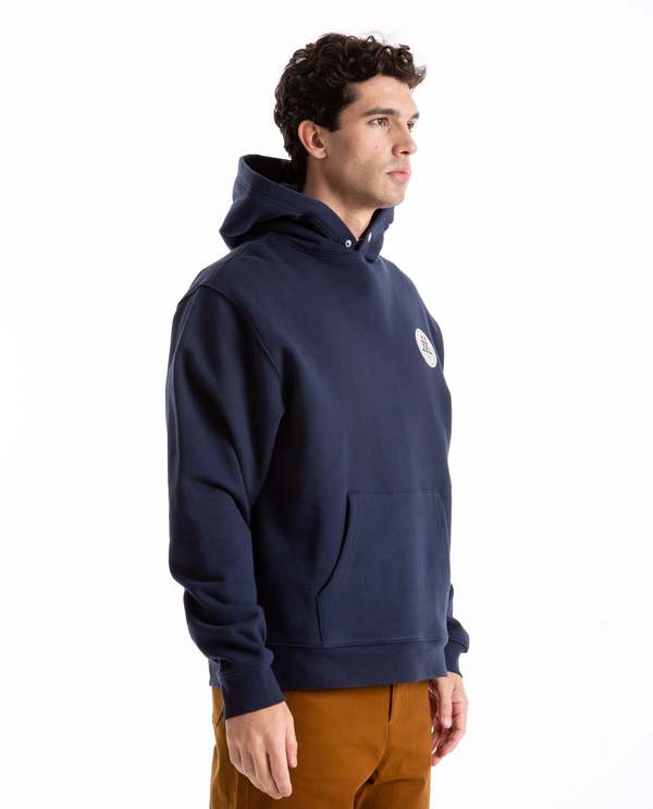 MALBON GOLF Flag Seekers Hooded Sweatshirt - INDIGO | Garmentory