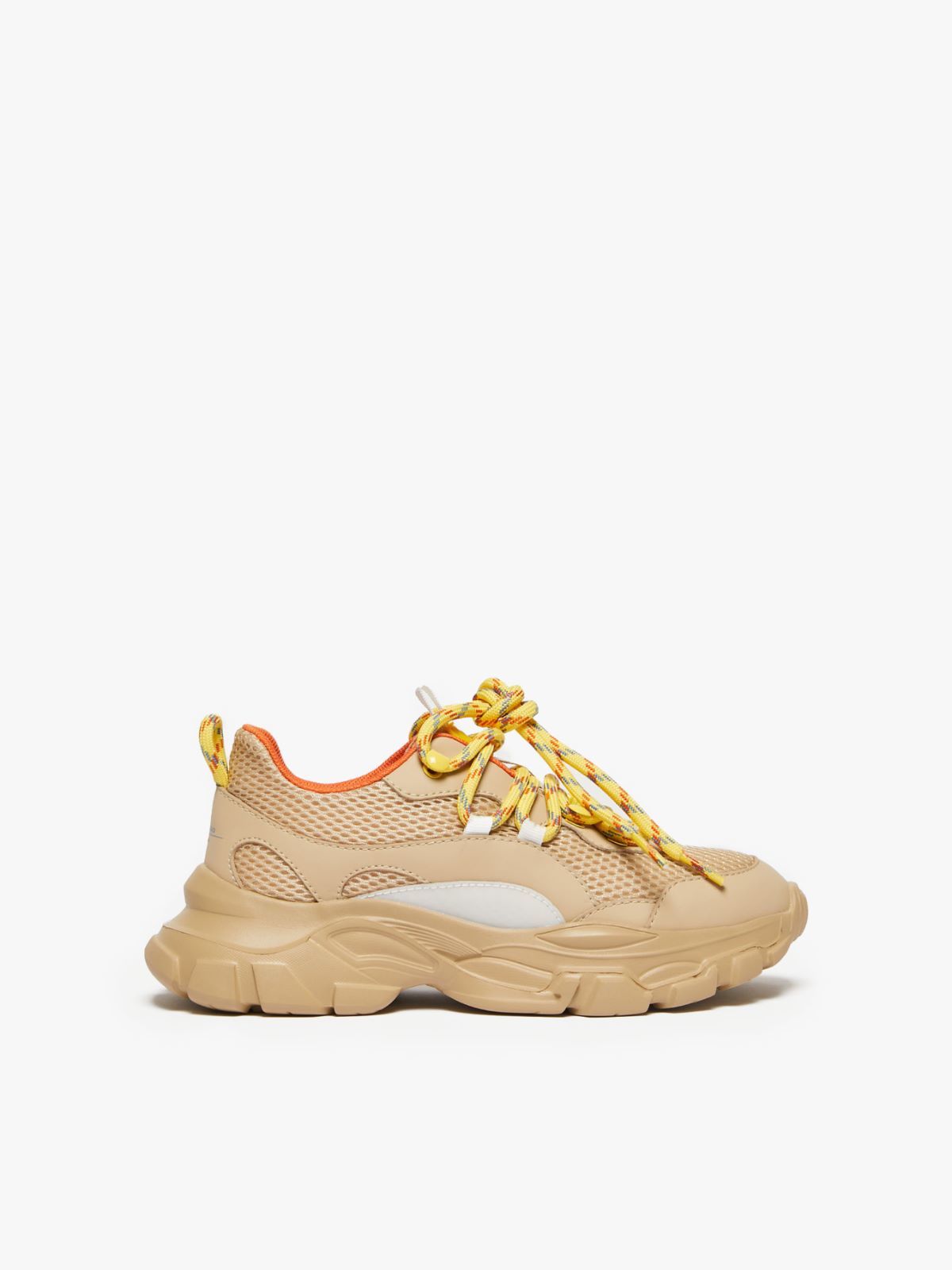 Weekend Max Mara TECHNICAL FABRIC SNEAKERS - Cream | Garmentory