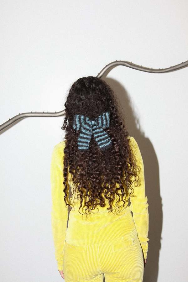 Funny Sad Stuff Medium Crocheted Bow product image