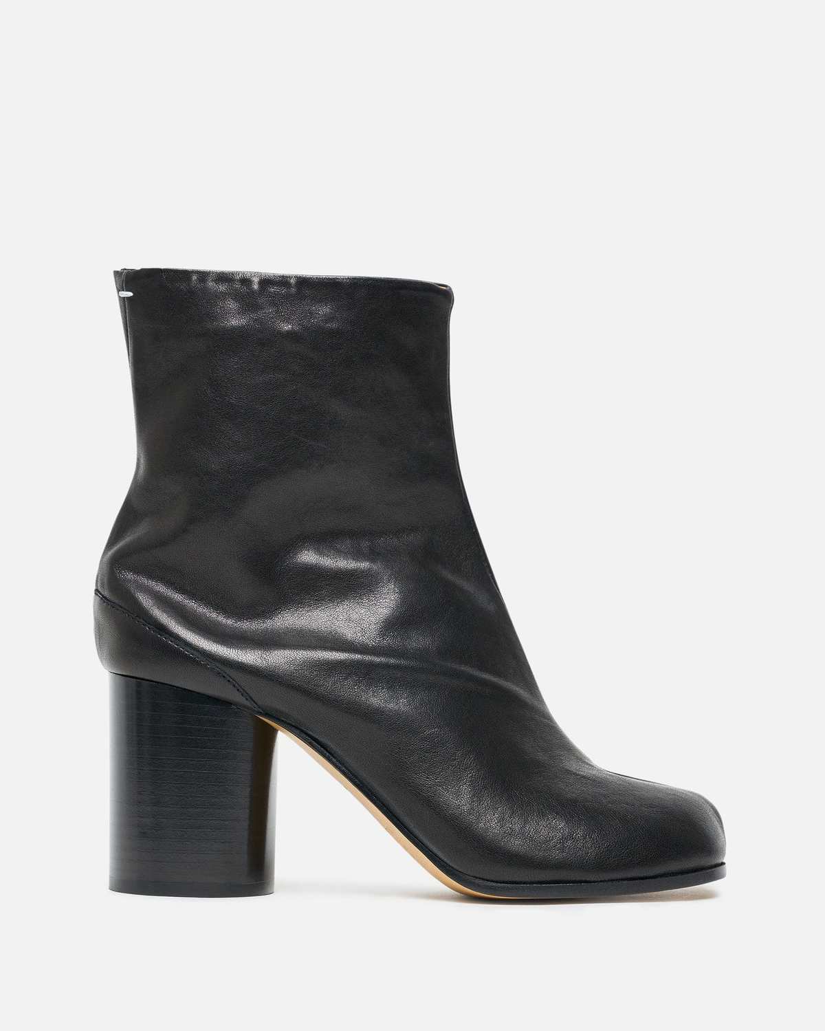 Maison Margiela Tabi Leather Ankle Boots Black Garmentory