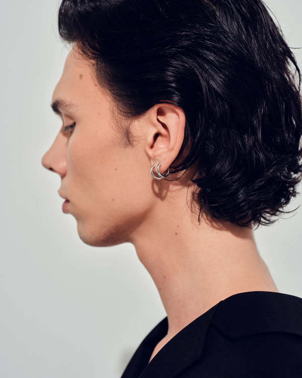 Tom Wood CLASSIC HOOPS - Silver | Garmentory