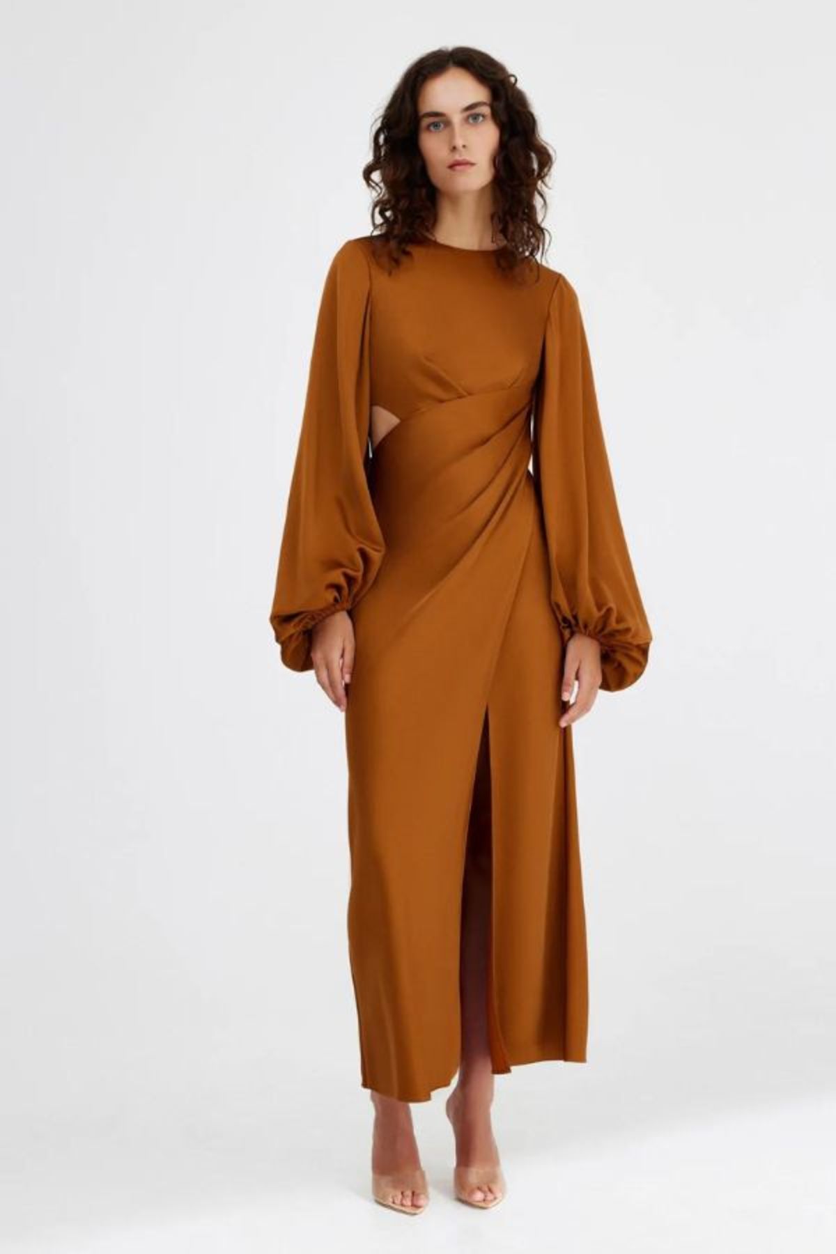 chinese dress ladies Lara Dresses 28887 Fitted Long Sleeve Beaded Formal Mother of The Bride Dress main image 0