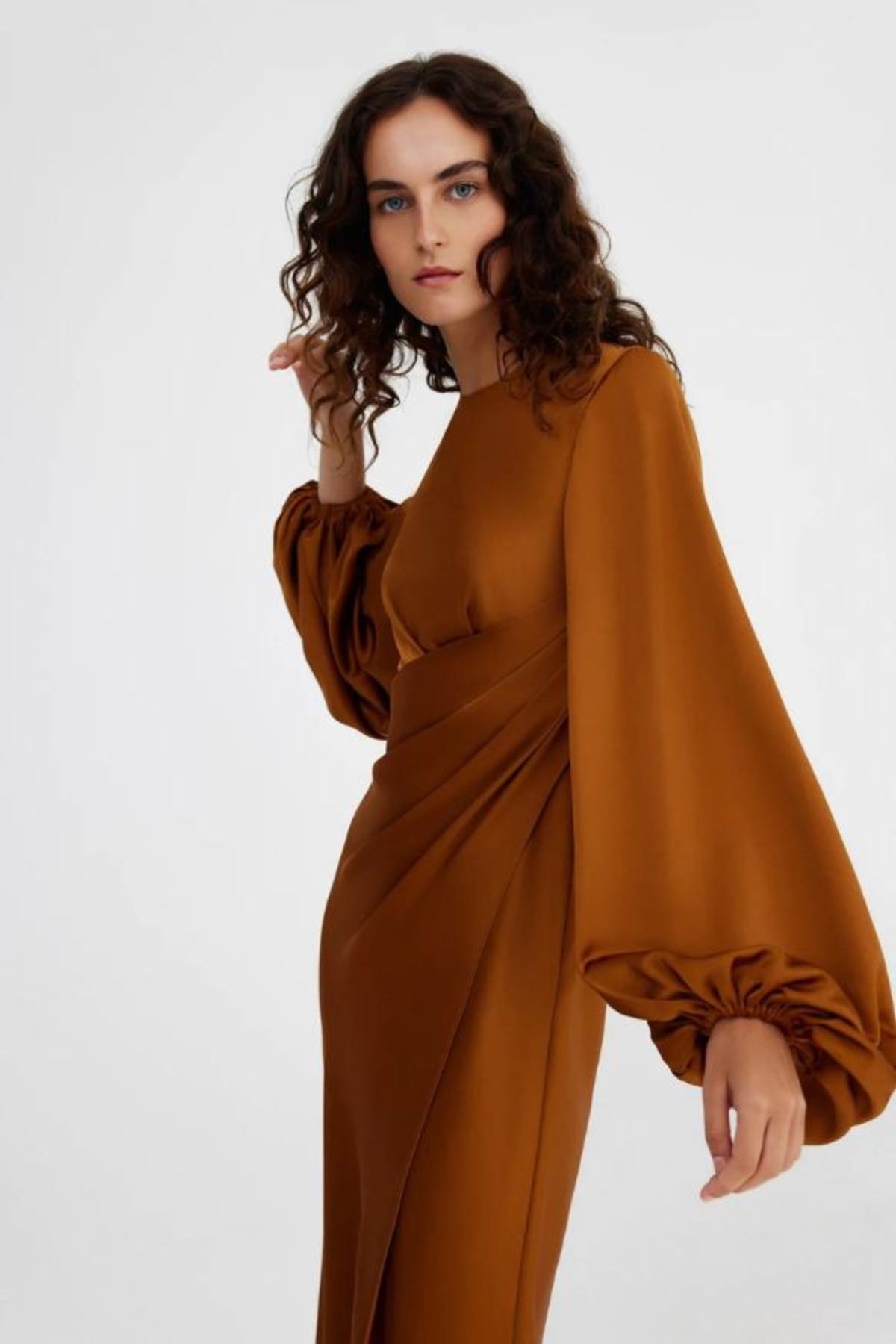 Significant Other Lara Long Sleeve Dress - Caramel