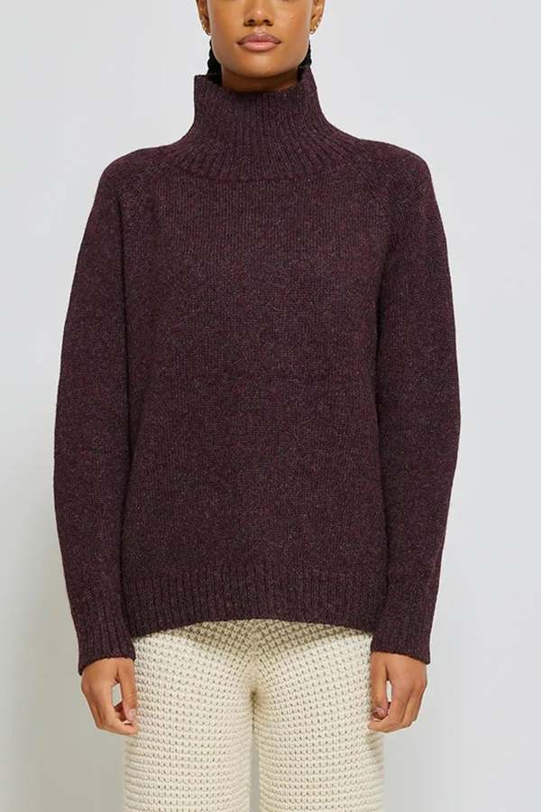 Atelier Delphine Vasilisa Alpaca Sweater - Aubergine