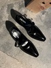 PRADA Leather Mary Jane Block Heel Pumps - Thumbnail 1